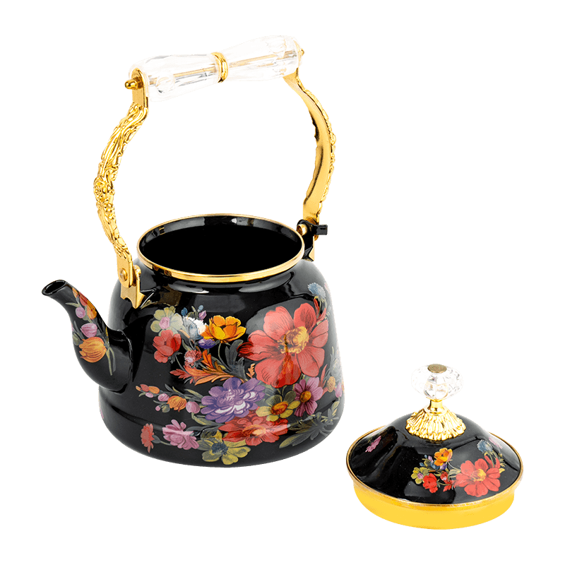 TK618 Turcorum Floral enamel teapot Set