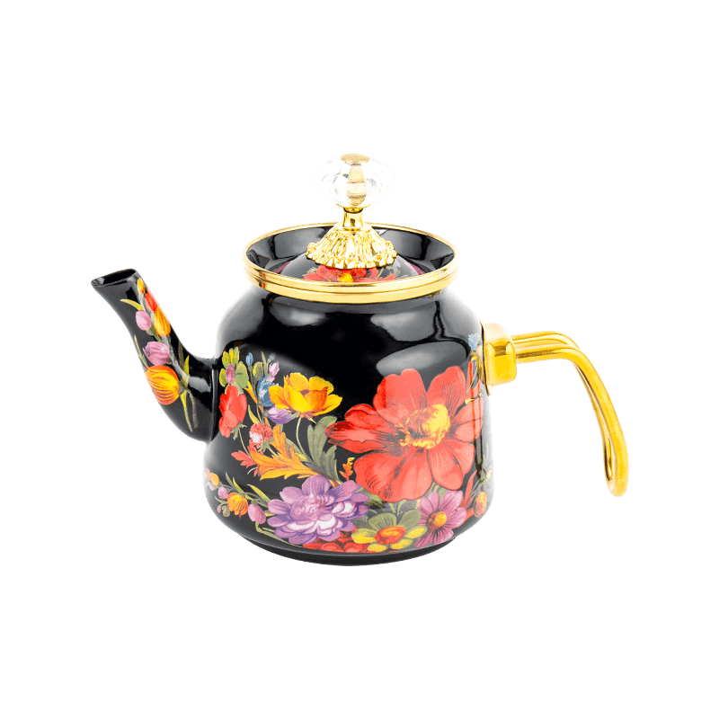 TK618 Turcorum Floral enamel teapot Set