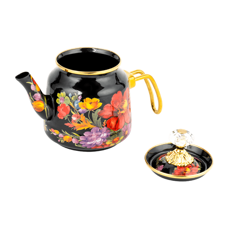 TK618 Turcorum Floral enamel teapot Set