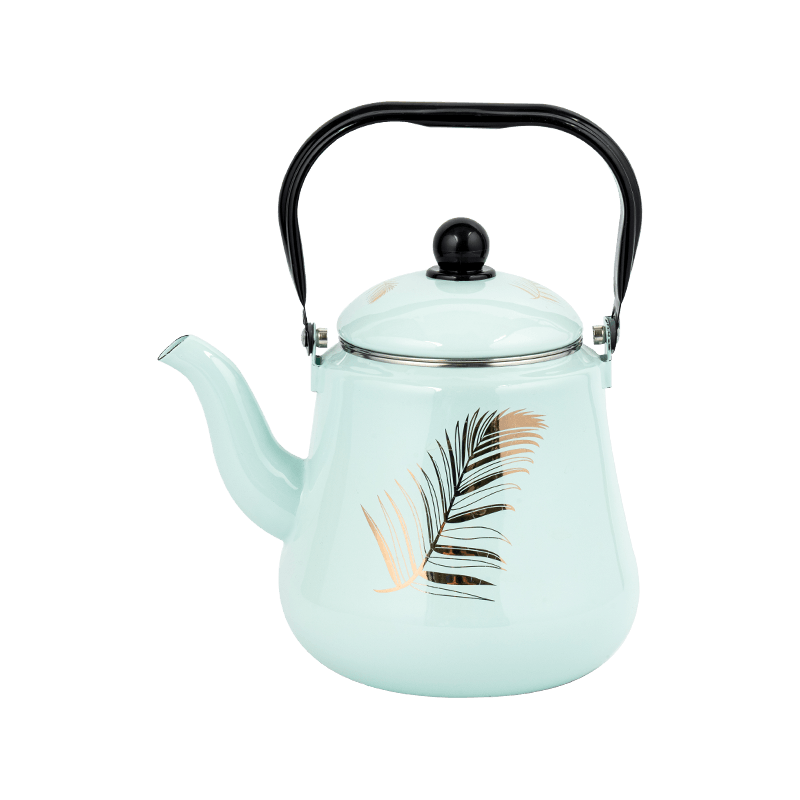 TK507 magna facultatem 2.2l enamel teapot cum palpate