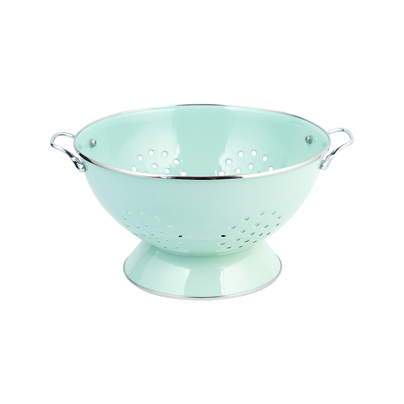 Vintage enamel fructum canistro