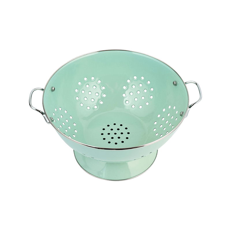 Vintage enamel fructum canistro