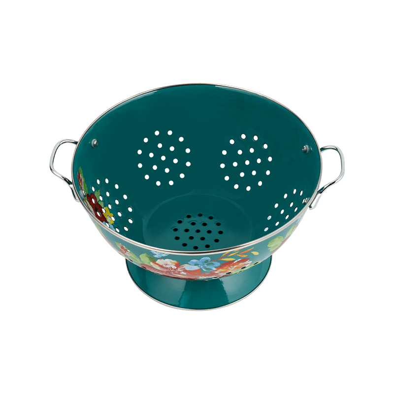 Vintage enamel fructum canistro