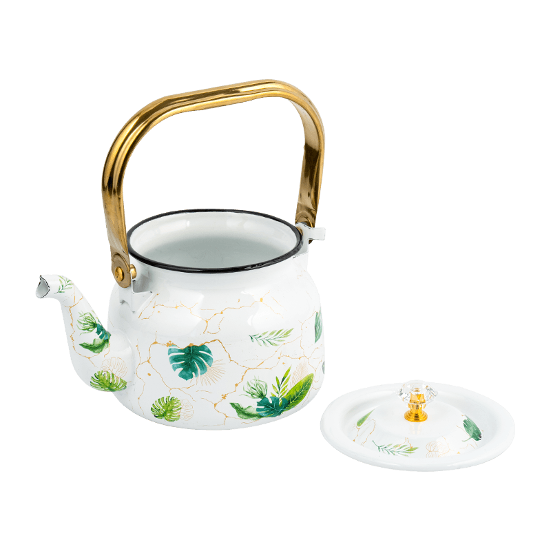TK112 facilis mundus enamel tea olla
