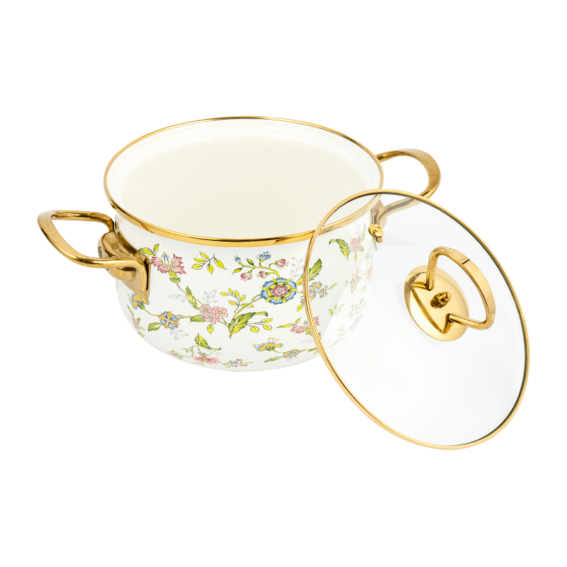 806d-V Aliquam Steel circum ora Stockpot FREBREPOT ENAMEL ollam