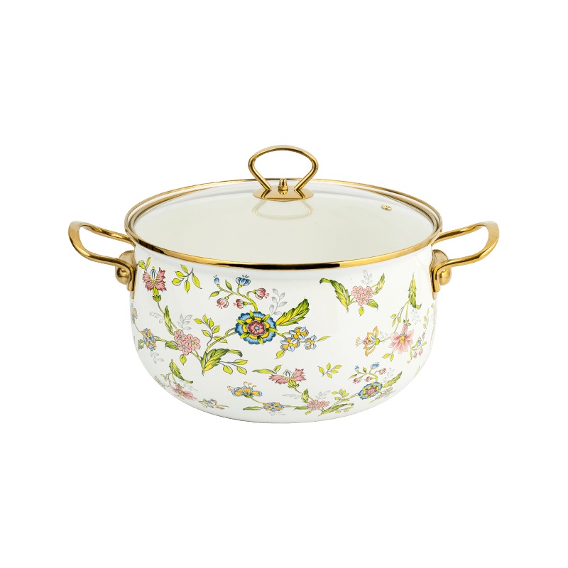 806d-V Aliquam Steel circum ora Stockpot FREBREPOT ENAMEL ollam