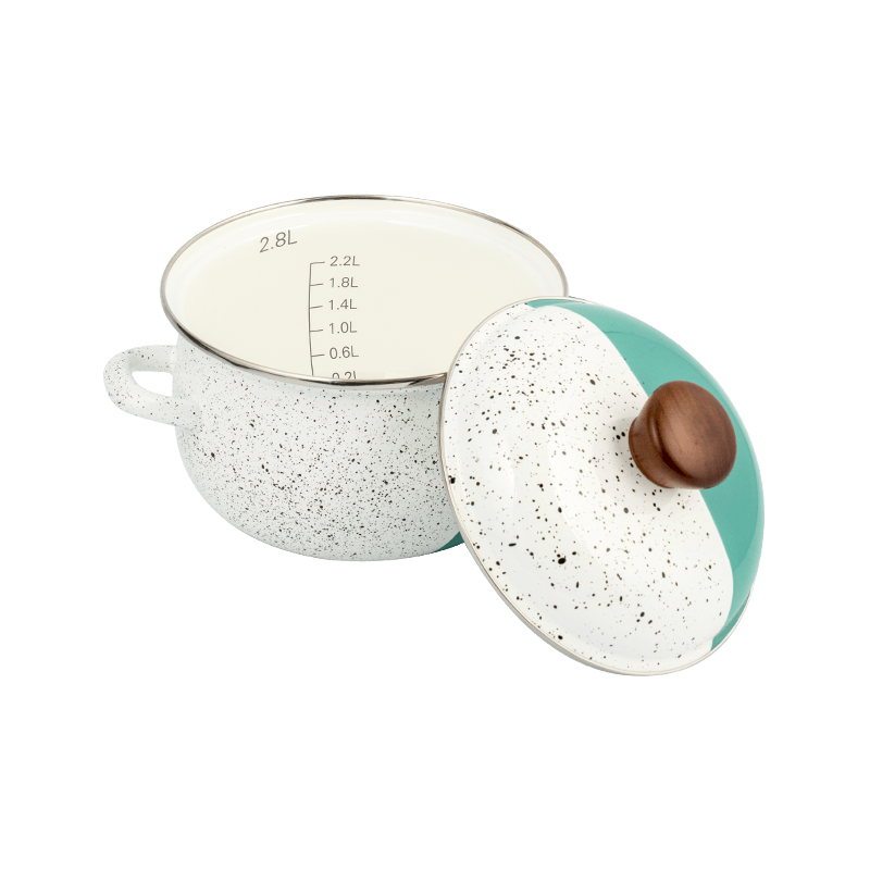 806d-V Aliquam Steel circum ora Stockpot FREBREPOT ENAMEL ollam