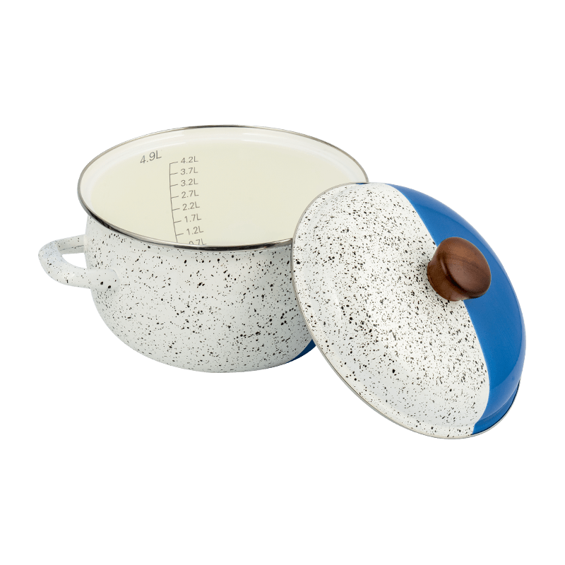 806d-V Aliquam Steel circum ora Stockpot FREBREPOT ENAMEL ollam