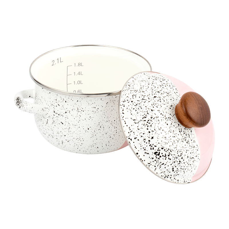 806d-V Aliquam Steel circum ora Stockpot FREBREPOT ENAMEL ollam