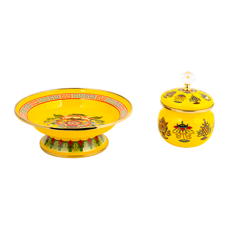 Luxuriae enamel ethnicam style teapot set