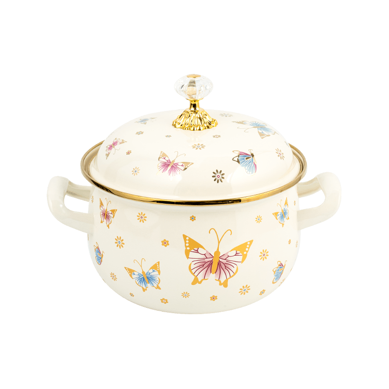 806d-V Aliquam Steel circum ora Stockpot FREBREPOT ENAMEL ollam