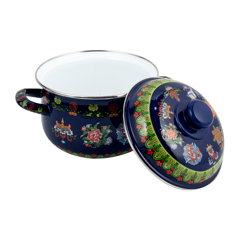 806d-V Aliquam Steel circum ora Stockpot FREBREPOT ENAMEL ollam