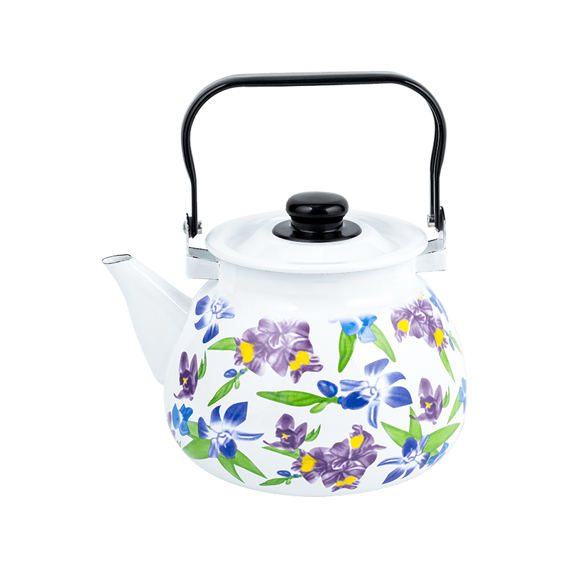 TK305 enamel Flared Rim tea Kettle