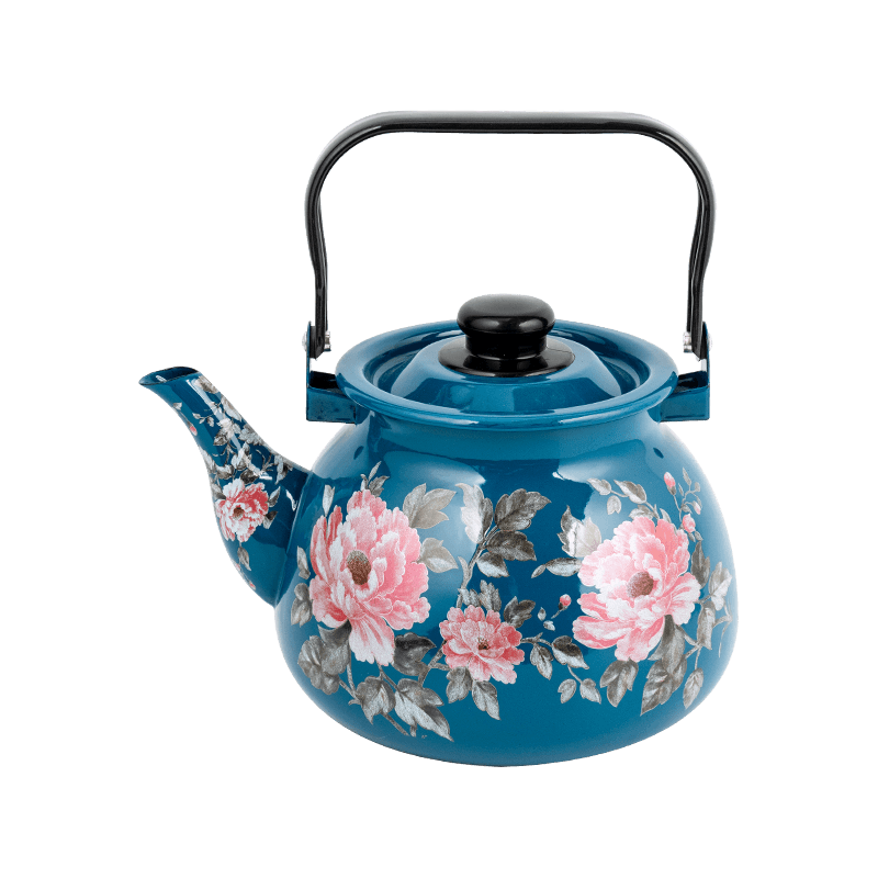 TK305 enamel Flared Rim tea Kettle