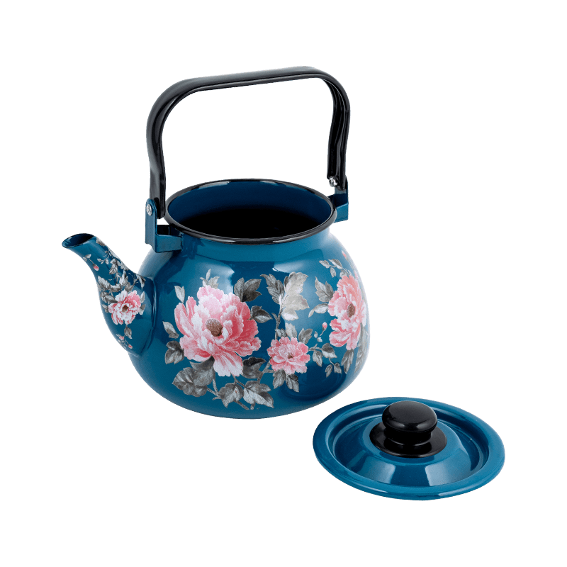 TK305 enamel Flared Rim tea Kettle