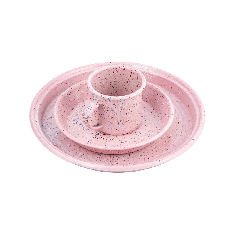 Europae Floral enamel teapot set