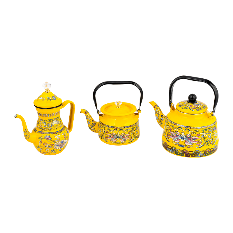 Luxuriae enamel ethnicam style teapot set