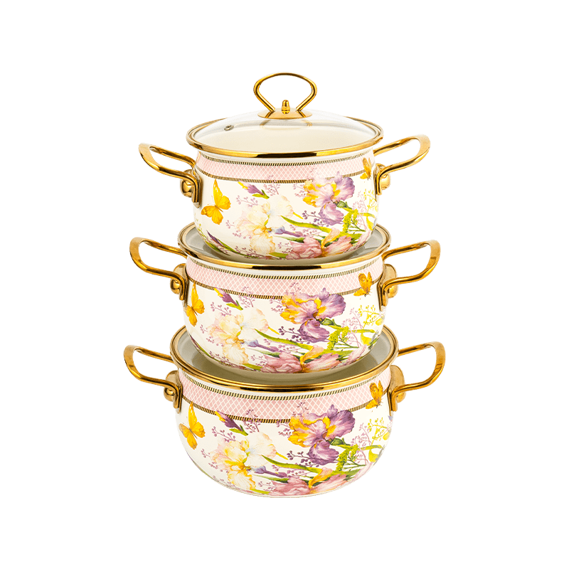 806d-V Aliquam Steel circum ora Stockpot FREBREPOT ENAMEL ollam