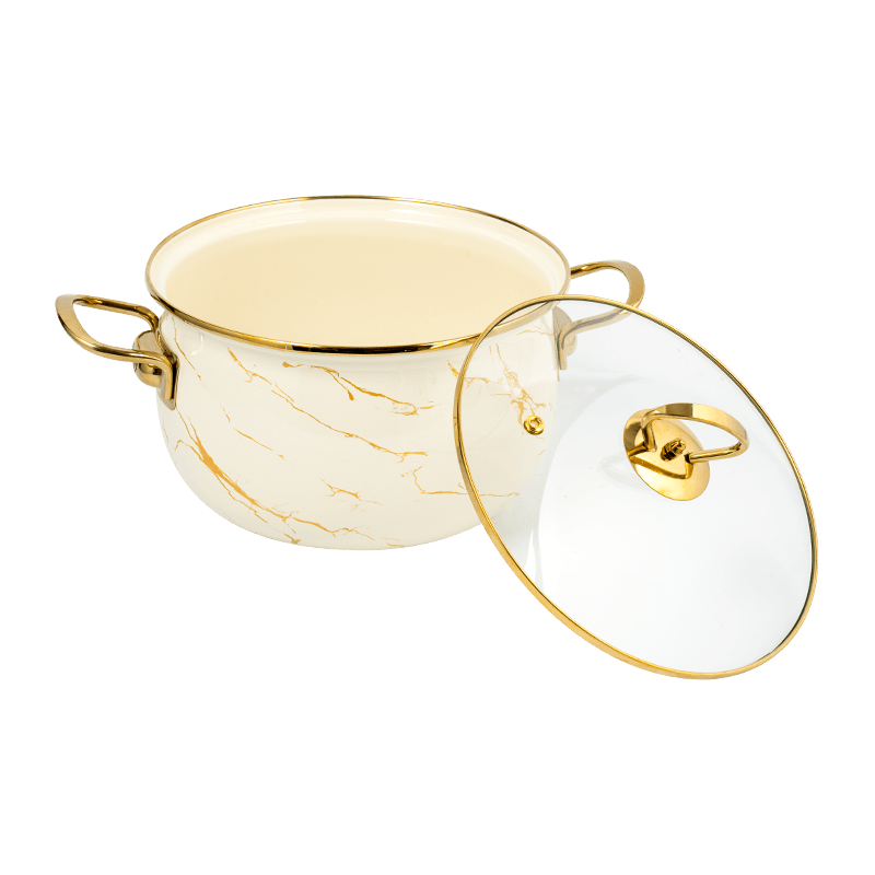 806d-V Aliquam Steel circum ora Stockpot FREBREPOT ENAMEL ollam