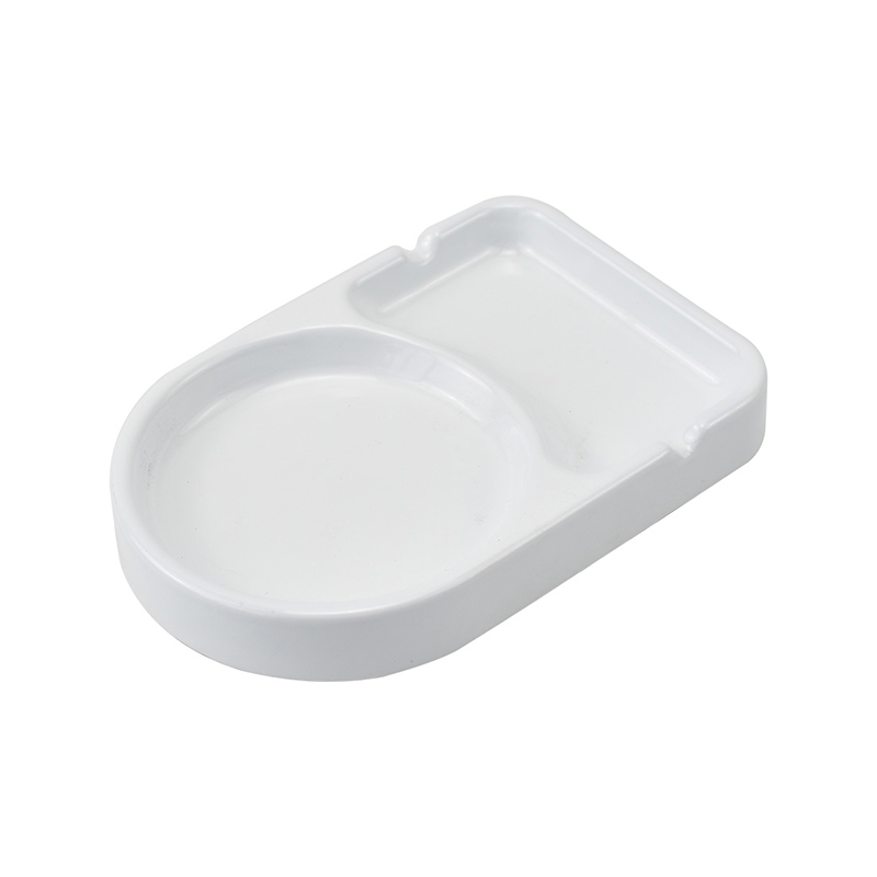 Alba partitioned enamel ashtray